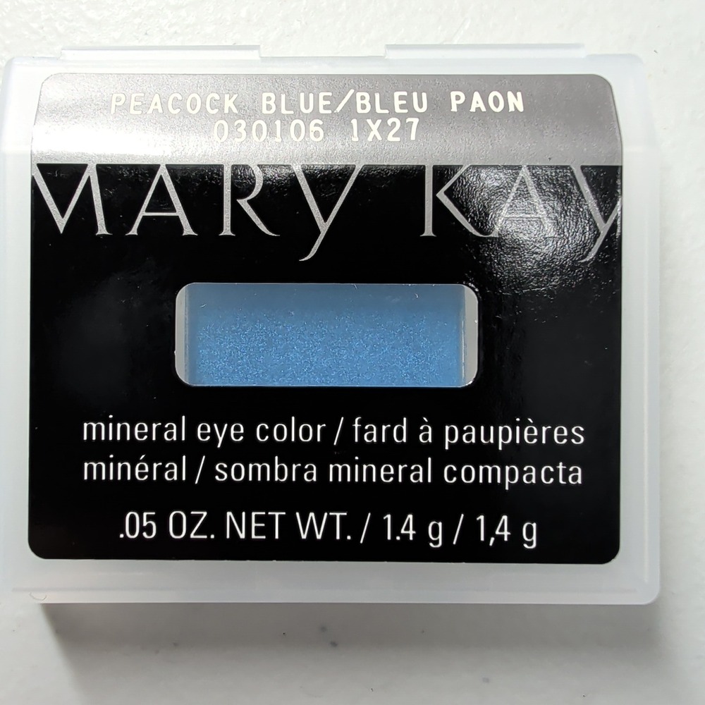 Mary Kay Mineral Eye Color Peacock Blue Eyeshadow Pan 0.05 oz 030106 New 1X27